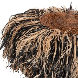 Chandelier Ordem Hm4715 sisal and banana fiber - black and natural φ75cm