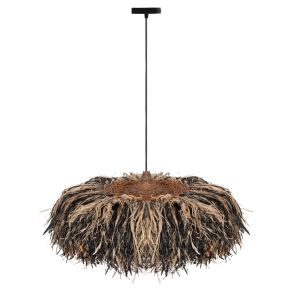 Chandelier Ordem Hm4715 sisal and banana fiber - black and natural φ75cm