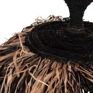 Chandelier Ordem Hm4716 sisal and banana fiber - black and natural Φ60x50cm.