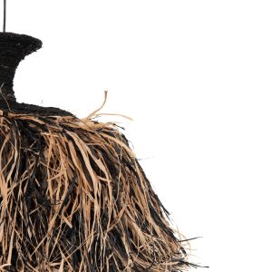Chandelier Ordem Hm4716 sisal and banana fiber - black and natural Φ60x50cm.