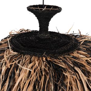 Chandelier Ordem Hm4716 sisal and banana fiber - black and natural Φ60x50cm.