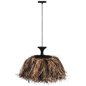 Chandelier Ordem Hm4716 sisal and banana fiber - black and natural Φ60x50cm.