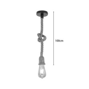 Chandelier Ropily natural metal rope D1x100cm