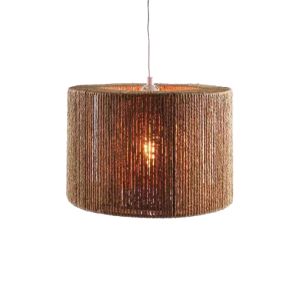 Chandelier Sento E27 rope in natural color D40x20cm