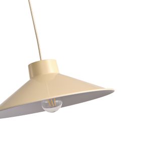 Chandelier Simple 1xε27 Max15w 360x1150mm glossy cream Arte Illumina Neli