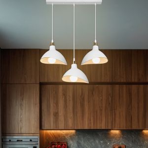 Chandelier Triha Pp in white color 60x22x90cm