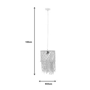 Chandelier Zelian Inart E27 Natural 25x100cm