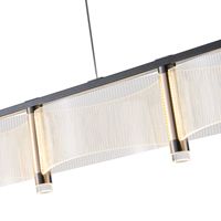 Acrylic Chandelier Led 4 lights 4χ 15w 3000k 5400lm 1200 X270 X175mm French gold Arte Illumina Ravena