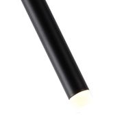 Chandelier aluminum Led 3w 210lm 3000k Φ60x1200mm black Arte Illumina Cascade