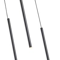 Chandelier aluminum Led 6w 420lm 3000k Φ300x1500mm black Arte Illumina Cascade