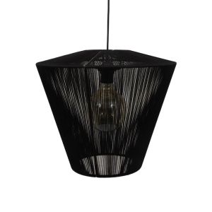 Chandelier in black color with dimensions 40x32cm