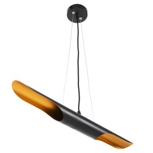 Chandelier for 2 bulbs black metal D6x60hcm Hm4172