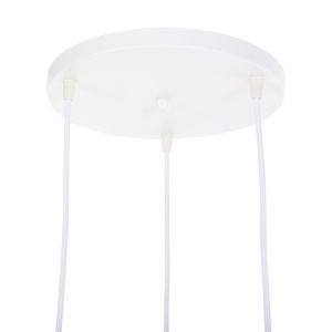 Chandelier for 3 bulbs wooden geometric shapes Hm4072