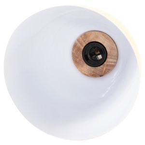Chandelier for 3 bulbs metal and wood 3 colors modern style 105hcm