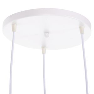 Chandelier for 3 bulbs metal and wood 3 colors modern style 105hcm