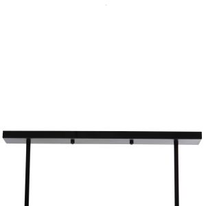 Chandelier for 4 bulbs black metal 78x30.5x26hcm Hm4179