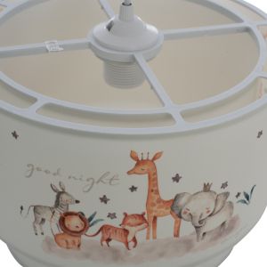 Chandelier for children's room, fabric, D30x70cm Hm7572,03