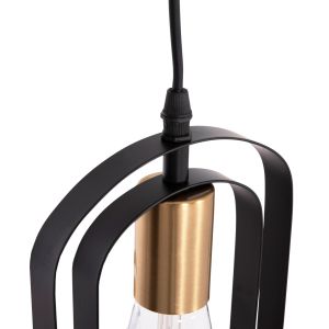 Ceiling chandelier Biut Hm7528.11 black metal-golden foil Φ23x139cm.
