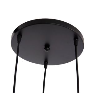 Ceiling chandelier Biut Hm7528.11 black metal-golden foil Φ23x139cm.