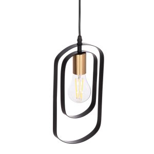 Ceiling chandelier Biut Hm7537.11 black metal-gold foil 15.5x4x130cm.