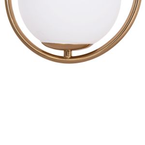 Droplet ceiling chandelier Hm7503.12 metal in golden-milky white cup-shaped 23.5x12x147cm.