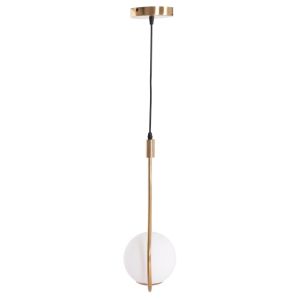 Droplet ceiling chandelier Hm7503.12 metal in golden-milky white cup-shaped 23.5x12x147cm.