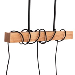 Ceiling chandelier Volks Hm4658 metal-wood 49.5x5x134.5cm.