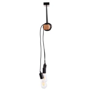 Ceiling chandelier Volks Hm4658 metal-wood 49.5x5x134.5cm.