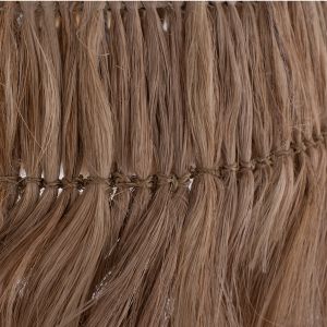 Chandelier bell natural abaca with fringes D50x50-80hcm