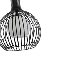 Chandelier metal 1xe27 Max15w 340x340x1520mm black and white Arte Illumina Airy