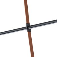 Chandelier metal, leather, Led 3x25w 5250lm 3000k 1400x60x1200mm, black, Arte Illumina Linea
