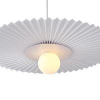 Chandelier metal-fabric 1xg9 Max 10w Φ480mm white Arte Illumina Piruette