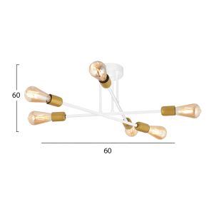 Chandelier metal white-gold Hm7427,02 60x60