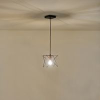 Chandelier metal 1xe27 Max15w 175x175x1240mm black Arte Illumina Brawck