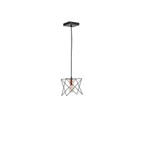 Chandelier metal 1xe27 Max15w 175x175x1240mm black Arte Illumina Brawck
