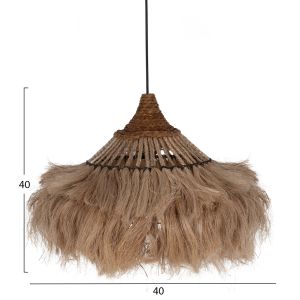 Abacus chandelier in natural color 40x40x40-80hcmhm7806