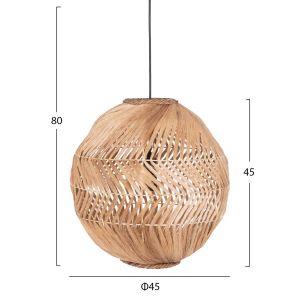 Abacus chandelier in natural color D45x45-80hcmhm7769