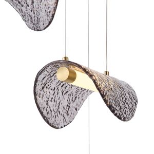 Aluminum chandelier 6w 468lm 3000k Φ425mm bronze-gray Arte Illumina Isola