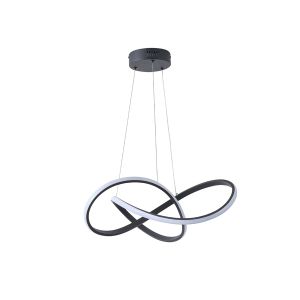 Chandelier made of aluminum Led 30w 1400lm 3000k Φ60mm black Arte Illumina Venus