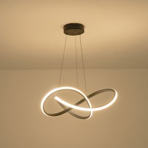 Chandelier made of aluminum Led 30w 1400lm 3000k Φ60mm black Arte Illumina Venus