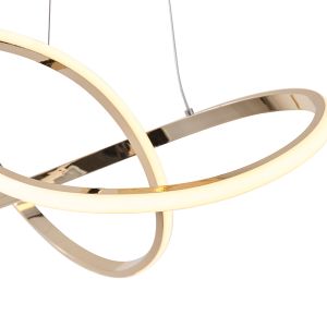 Chandelier made of aluminum Led 30w 2000lm 3000k Φ60mm golden Arte Illumina Venus