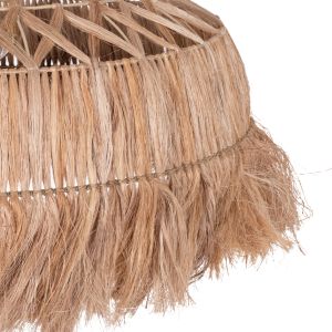 Chandelier made of abaca fibers Fibers in natural color D80x62-90hcmhm7780