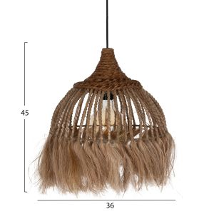 Hemp chandelier with fringes 36x36x45hcmhm7751