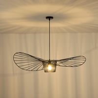 Metal chandelier 1xe27 Max15w 1000x1000x1270mm black base Arte Illumina