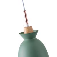 Metal chandelier 1xε27 Max15w 195x1294mm green-white Arte Illumina Simplo