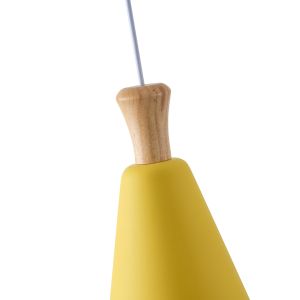 Metal chandelier 1xε27 Max15w 200x1380mm yellow Arte Illumina Simplo