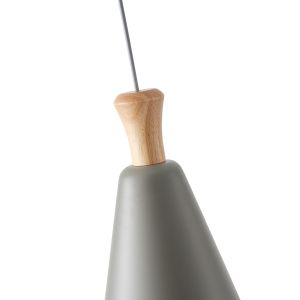 Metal chandelier 1xε27 Max15w 200x1380mm gray Arte Illumina opaque