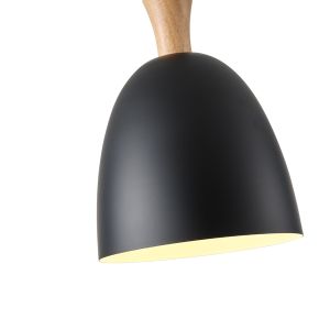 Metal chandelier 1xε27 Max15w 230x230mm black Arte Illumina Simplo