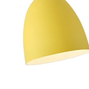 Metal chandelier 1xε27 Max15w 230x320mm yellow Arte Illumina Simplo