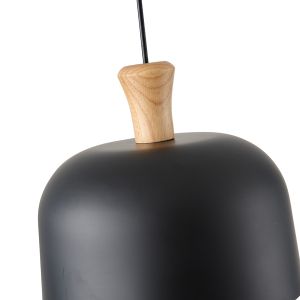 Metal chandelier 1xε27 Max15w 270x1300mm black Arte Illumina Smooth